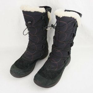 Merrell Encore Apex Black OptiWarm Insulated Womens Winter Waterproof Boots Sz 9